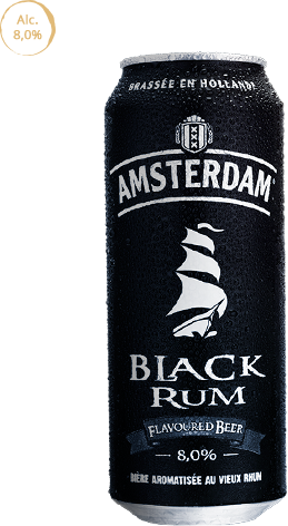 Black Rum alcool - Amsterdam beer